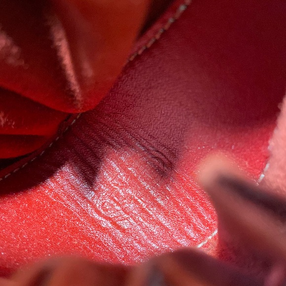 Authentic GOYARD Herringbone Leather Mini Drawstring Pouch Bag Bordeaux - Picture 12 of 17